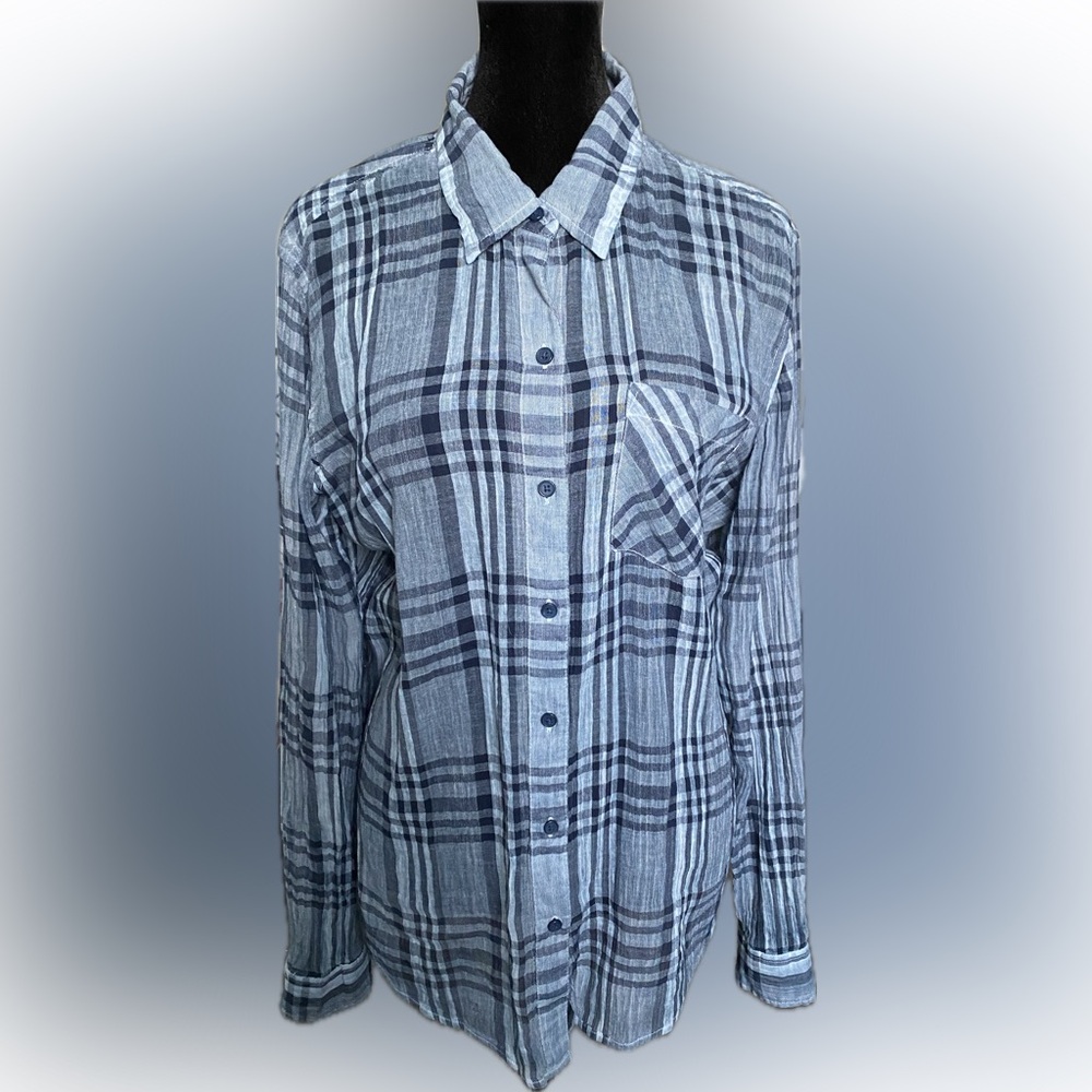 Lucky Brand Plaid Guaze Shirt - Size Small - NWOT